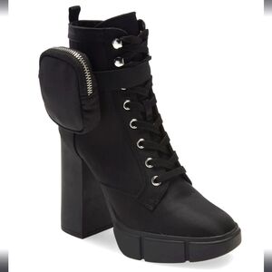 NEW STEVE MADDEN Black Women's High Heel ankle Boots